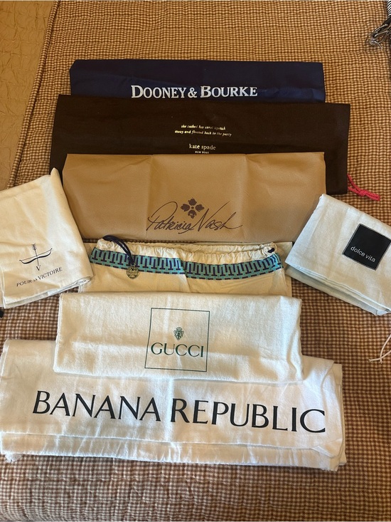 Handbags - Designer Dust Bag Lot with Gucci, Kate Spade, Dooney & Bourke, Tori Burch, etc.